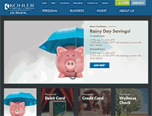 Tablet Screenshot of kohlercu.com